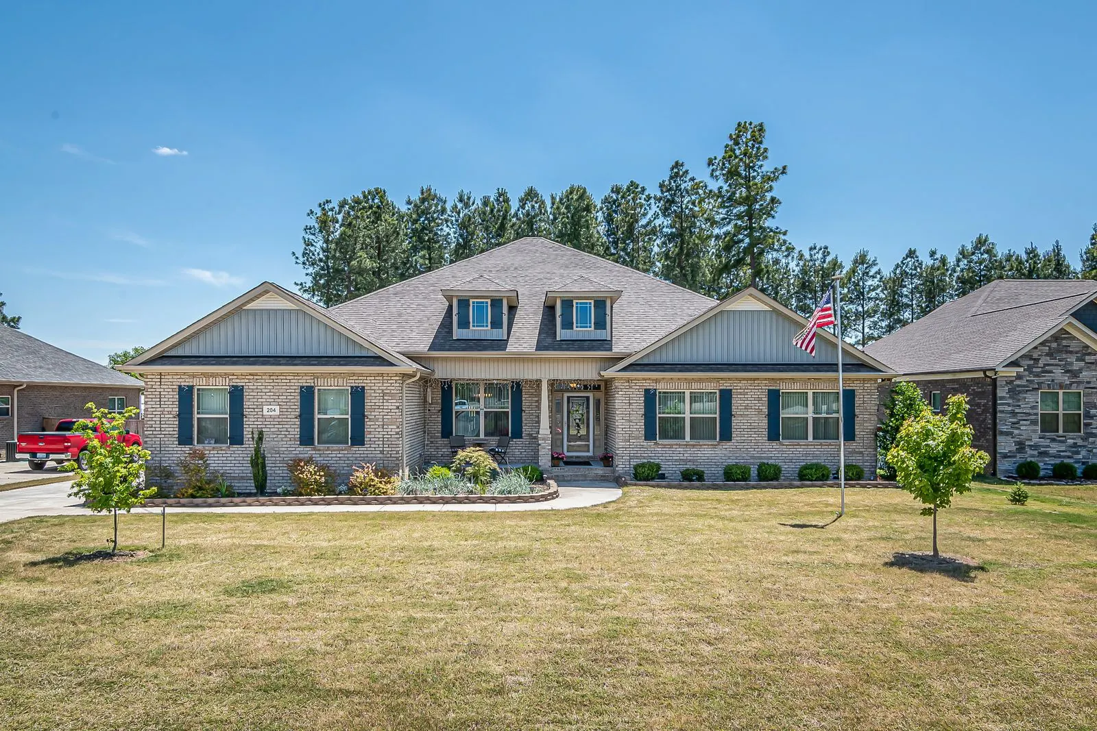 Residential home with a shingle roof